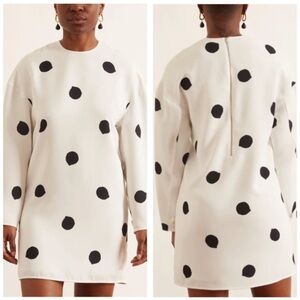 Tibi polka dot printed dress